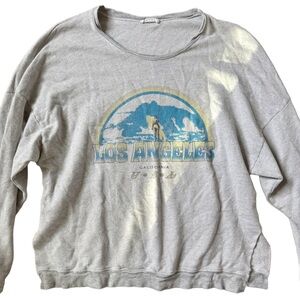 LACAUSA Gray Los Angeles Sweatshirt